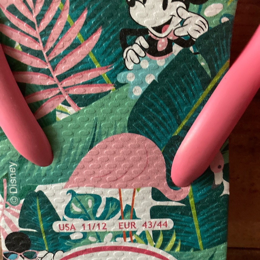 Havaianas Tropical Pink and Green Flip Flops - Picture 2 of 4